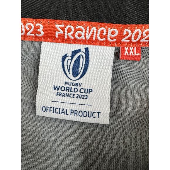 Rugby World Cup France 2023 Polo Shirt Mens XXL Grey Cotton Jersey Preppy Bloke - Picture 3 of 16